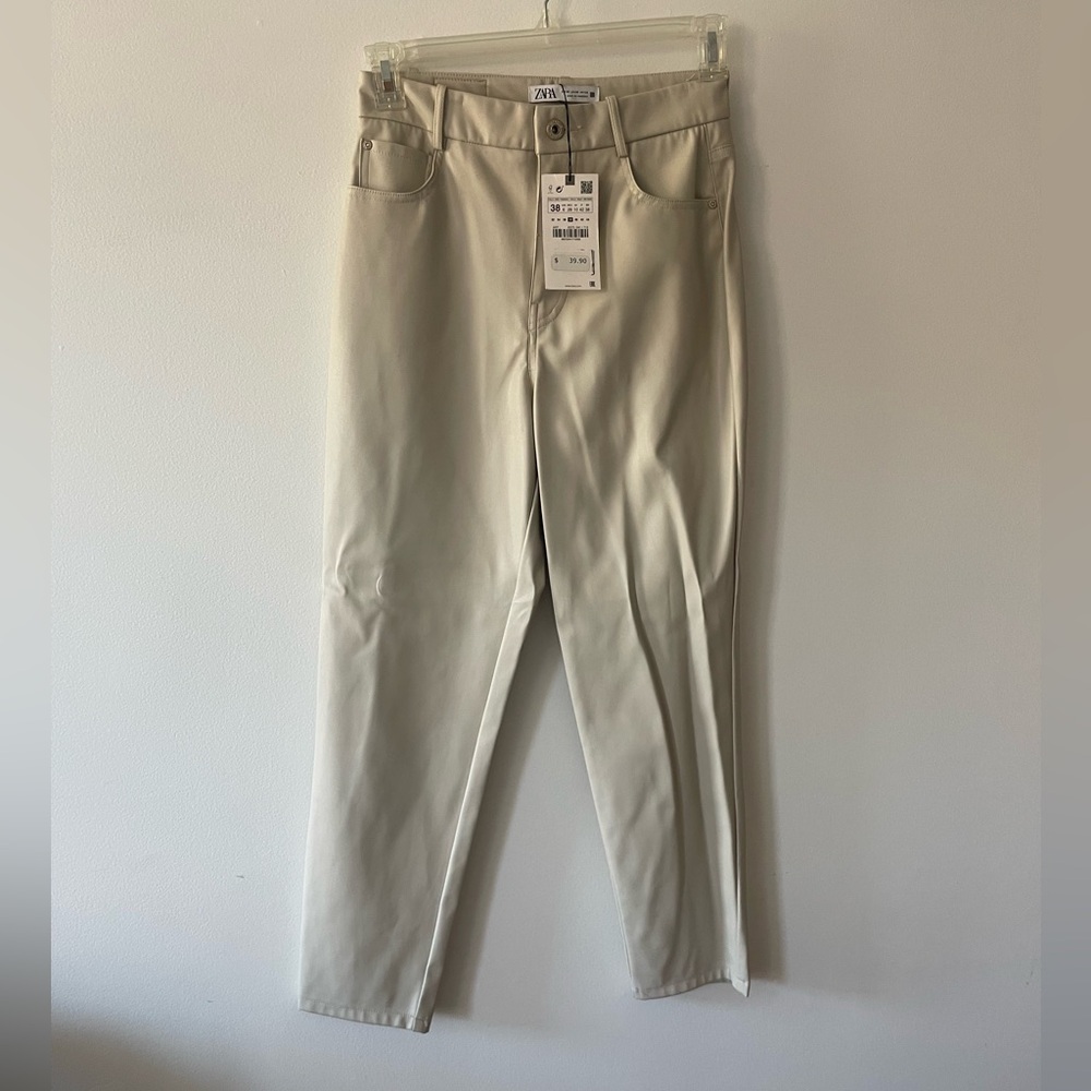 Zara faux leather pants